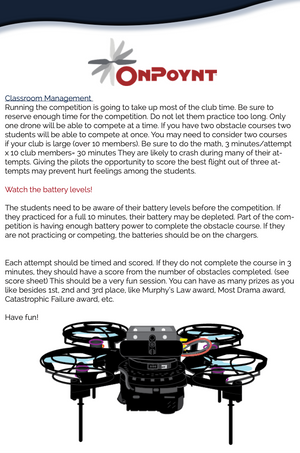 Middle School Drone Club and Curriculum Package
